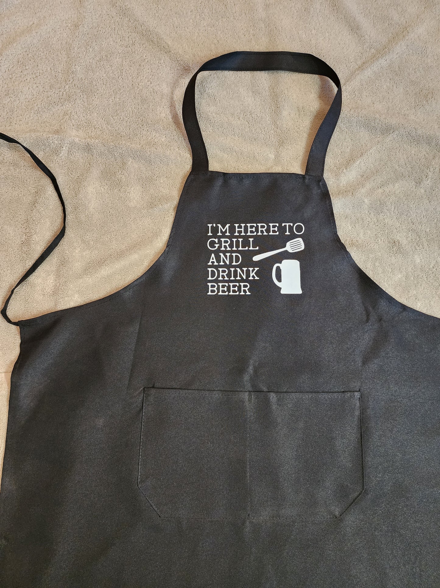 BBQ Apron- Grill and drink beer