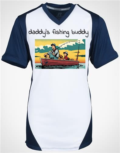 Daddy's fishing buddy youth shirt