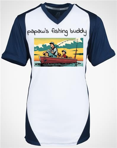 Papaw's fishing buddy youth shirt