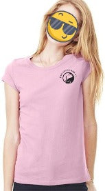 Follow me to the beach Pink Short Sleeve women's top